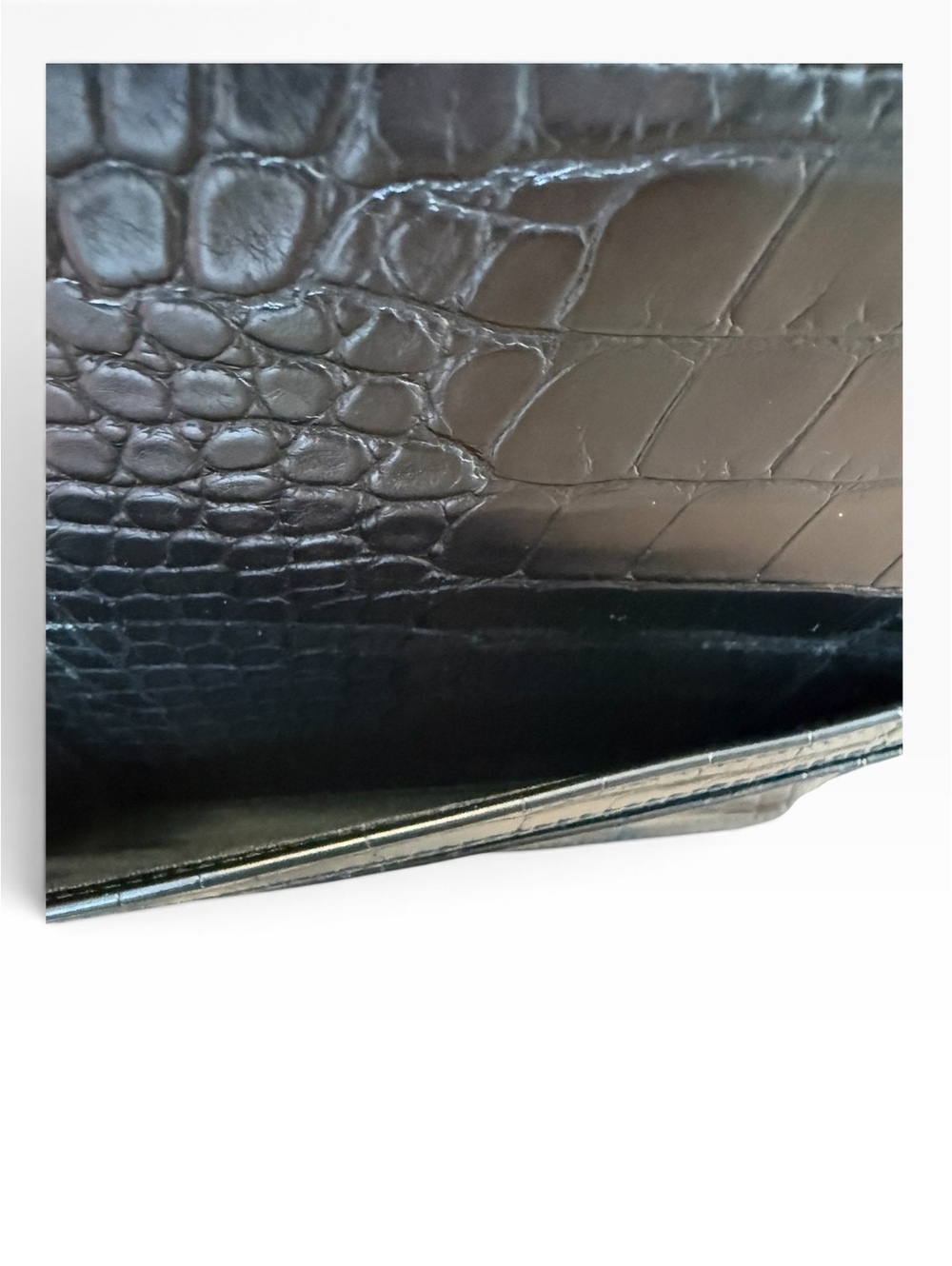 BÉIS The Work Tote Black Croc Embossed Laptop Travel Bag Standard Size - Picture 4 of 10